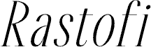 Rastofi DEMO VERSION Italic font