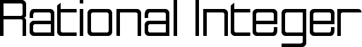 Rational Integer