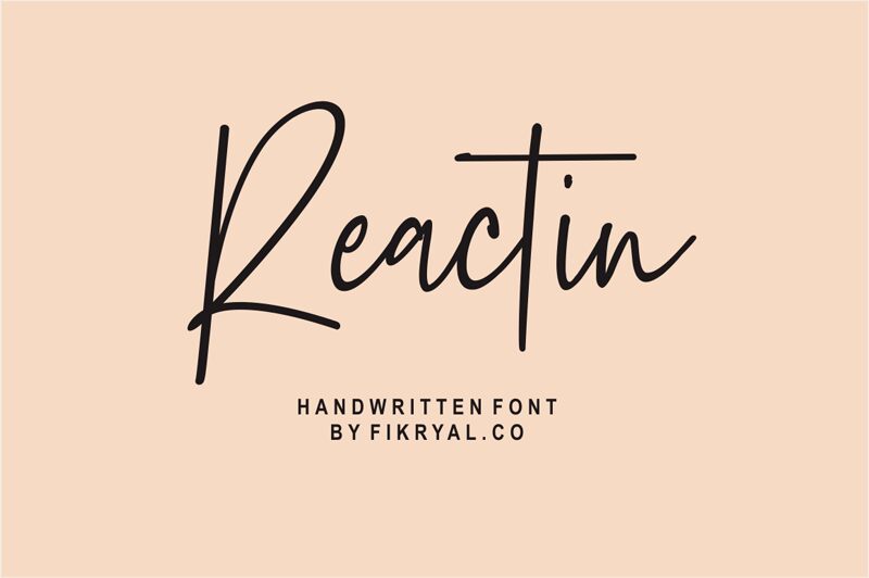 Reactin 字体