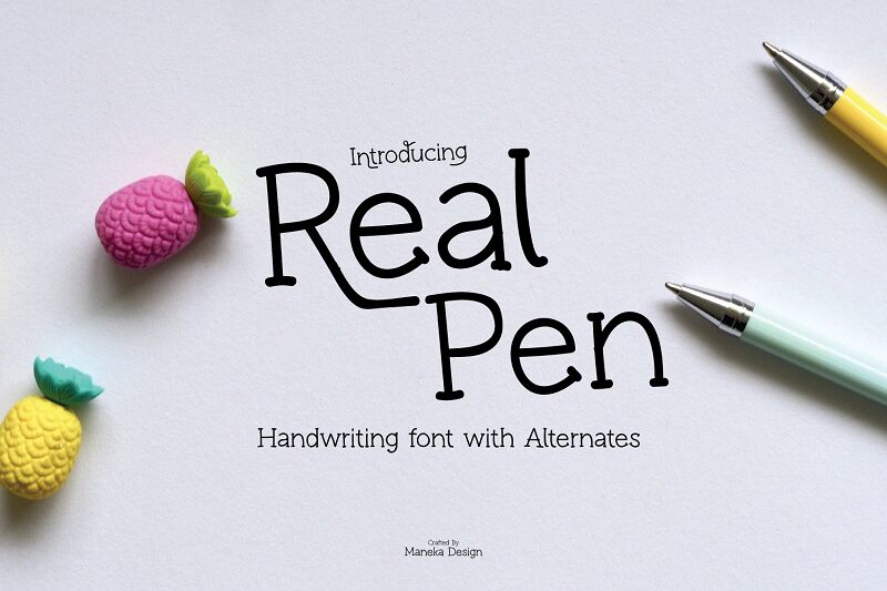 Real Pen Schriftart