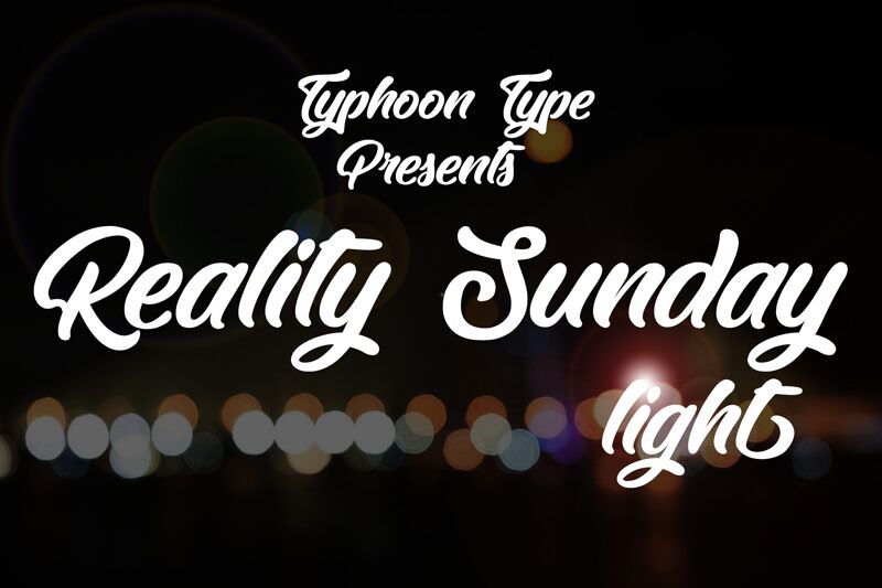 Reality Sunday Font