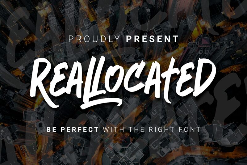 Reallocated Schriftart