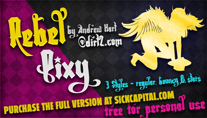 Rebel Pixy Schriftart