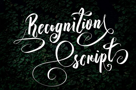 Recognition Script Czcionka