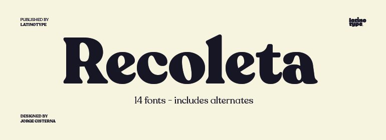 Recoleta Schriftart