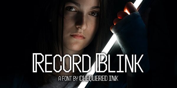 Record Blink Schriftart