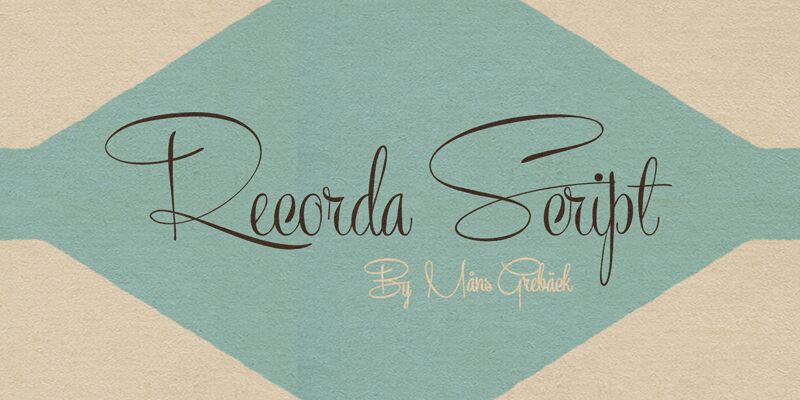 Recorda Script Schriftart