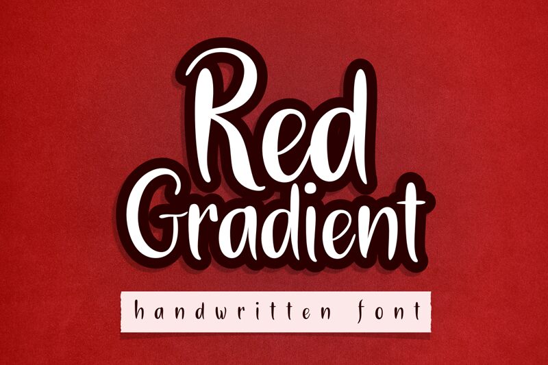 Red Gradient 字体