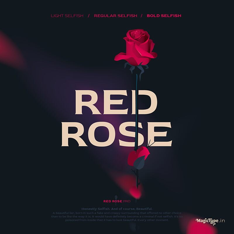 Red Rose Schriftart