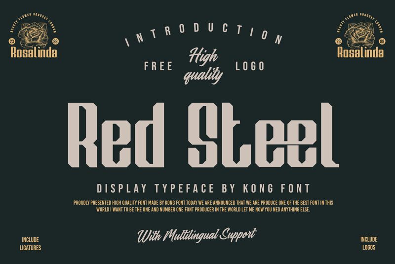 Red Steel Schriftart