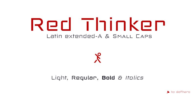 Red Thinker Czcionka