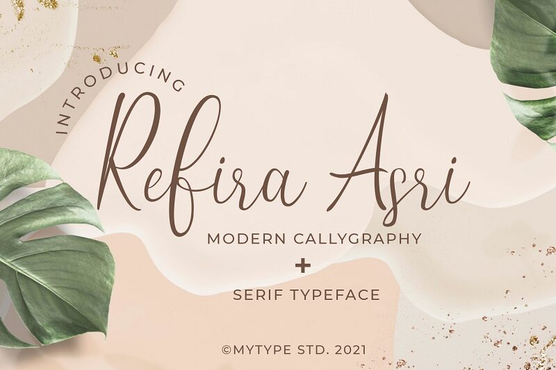 Refira Asri Script Czcionka