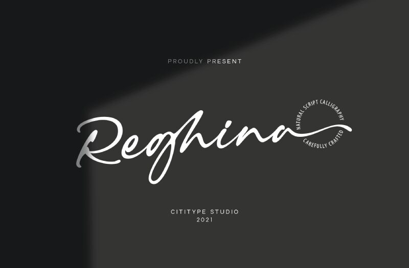 Reghina Schriftart