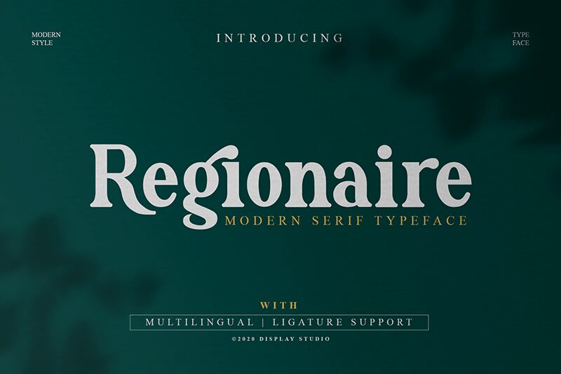 Regionaire Schriftart