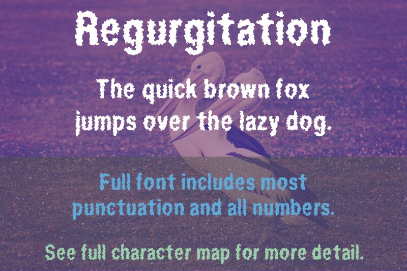 Regurgitation Schriftart