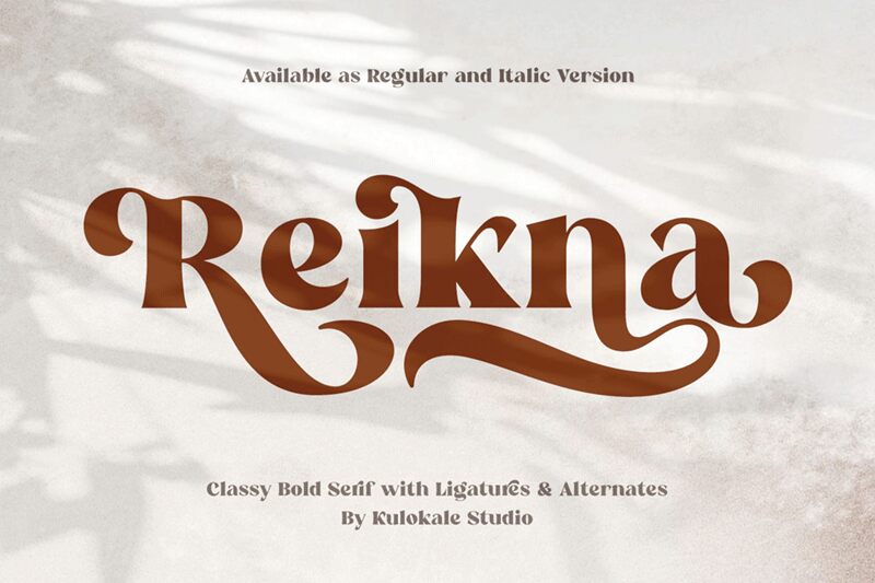 Reikna Schriftart