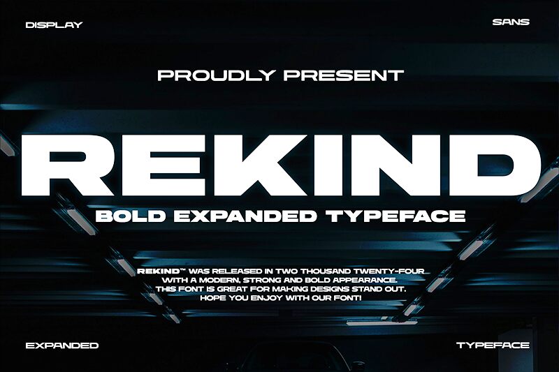Rekind Schriftart
