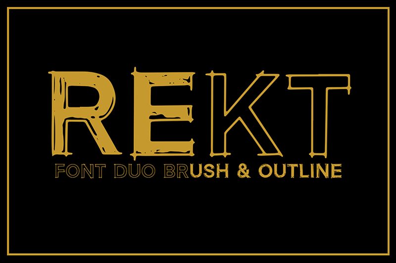 Rekt Schriftart