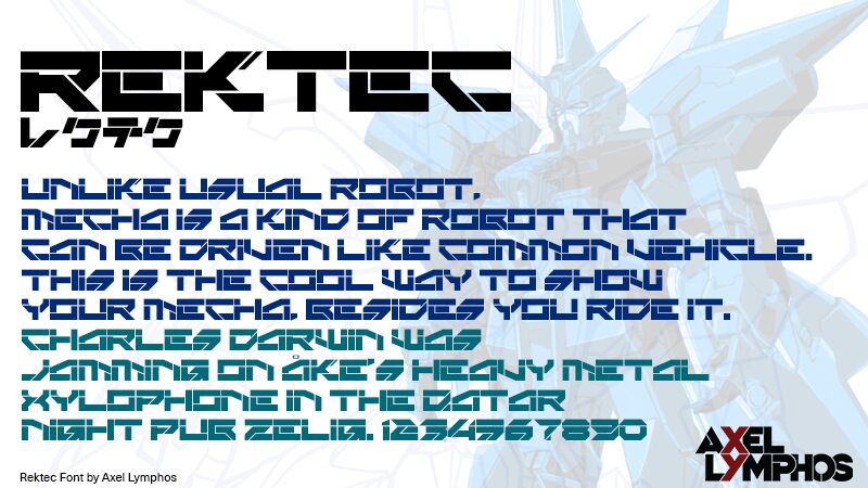 Rektec フォント