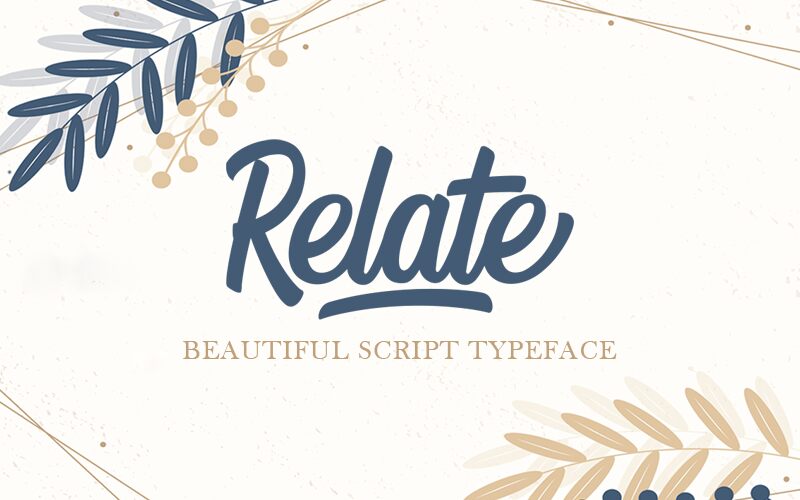 Relate Schriftart