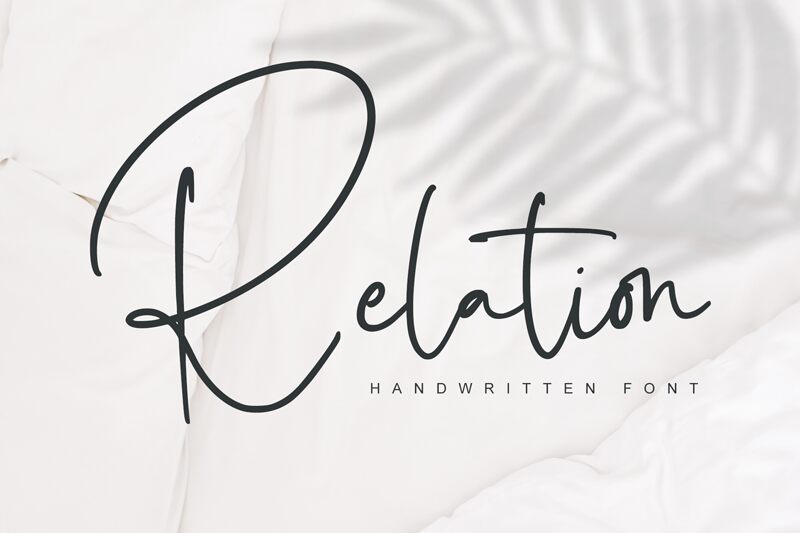 Relation Schriftart