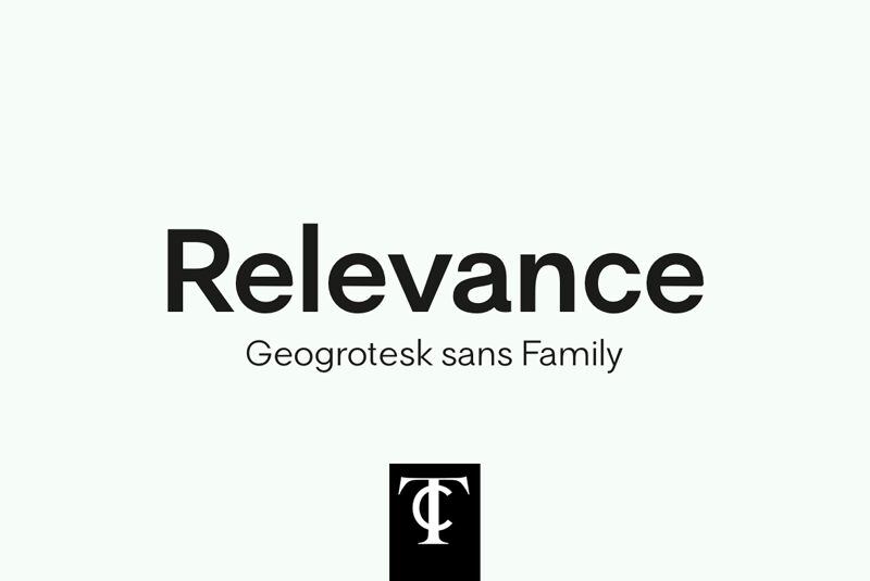 Relevance Schriftart