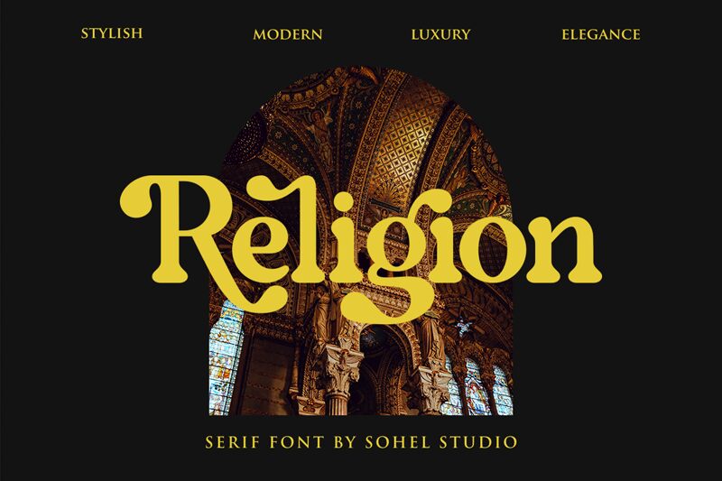 Religion Schriftart