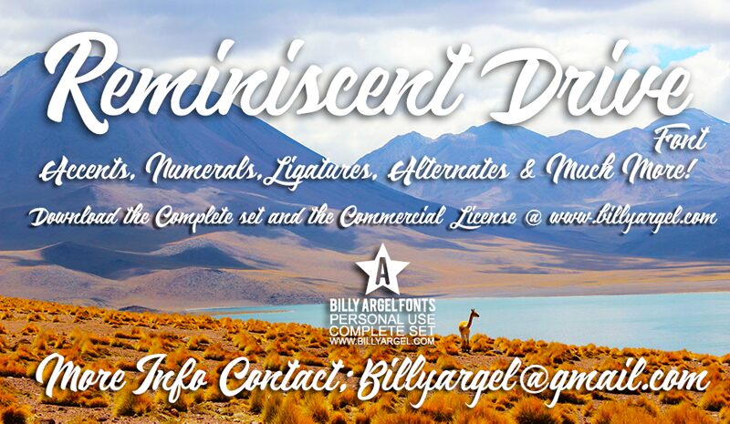 Reminiscent Drive Czcionka
