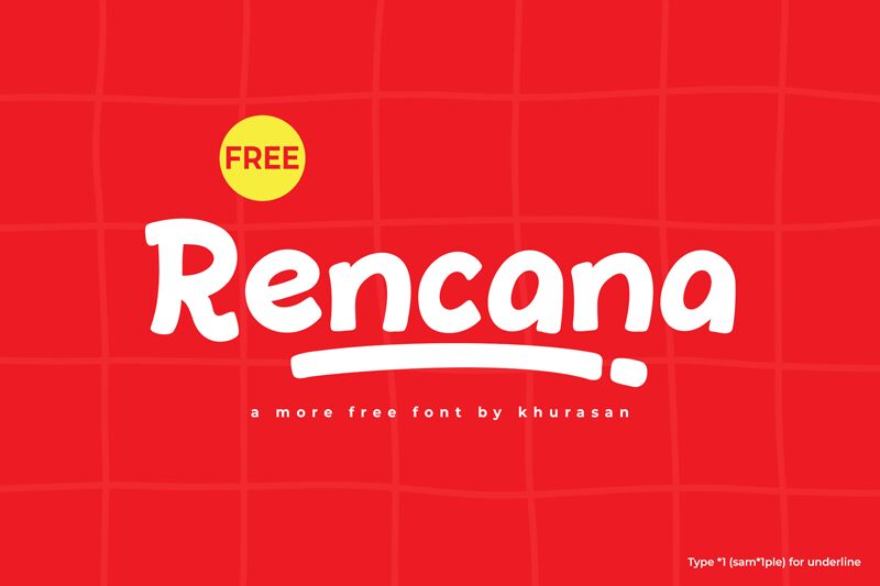 Rencana 字体