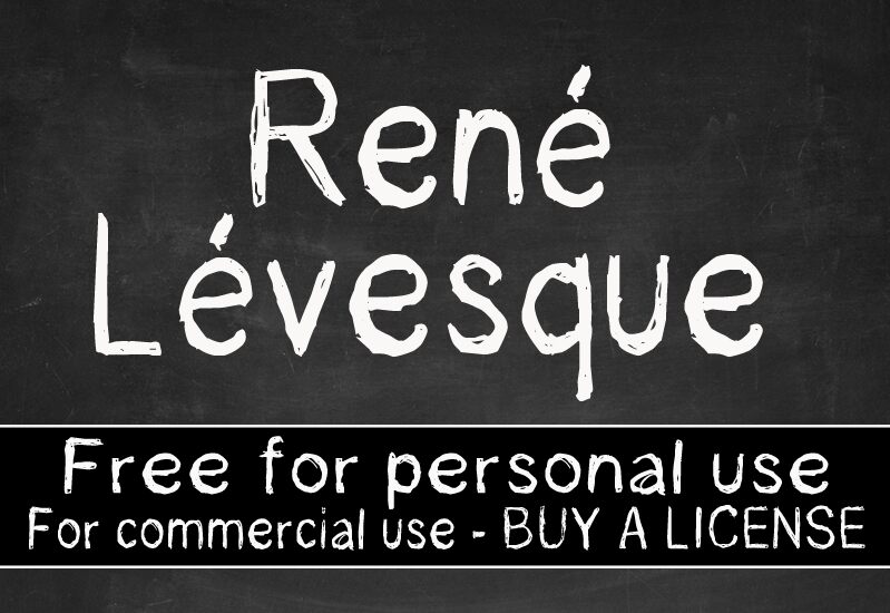 Rene Levesque Schriftart