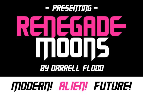 Renegade Moons Czcionka