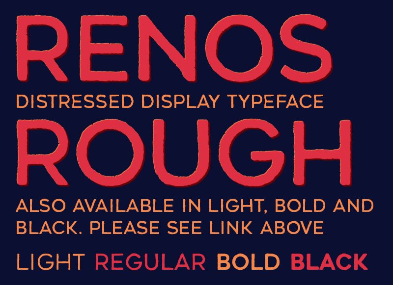 Renos Rough Czcionka