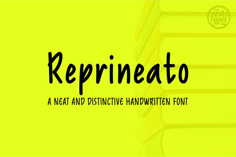 Reprineato Schriftart