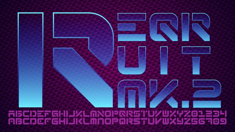 Reqruit Mk 2 Schriftart