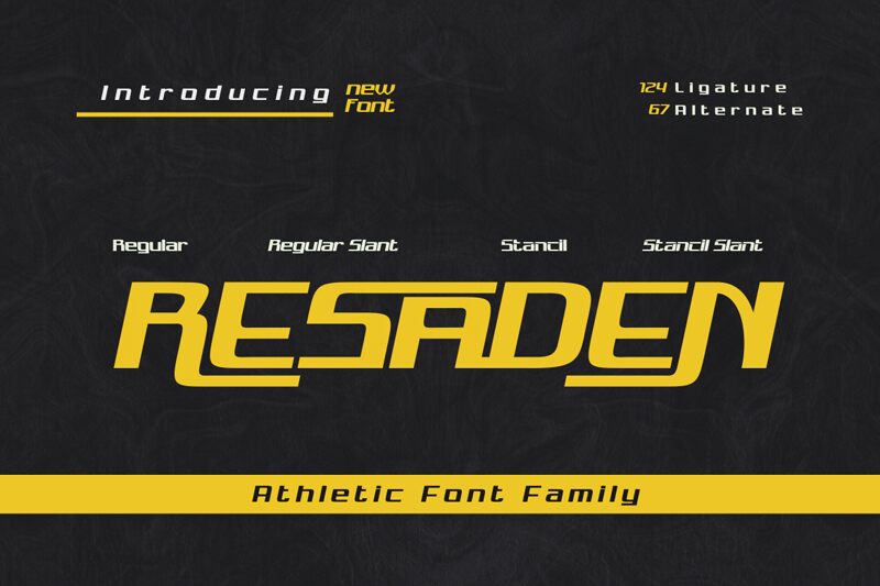 RESADEN Schriftart