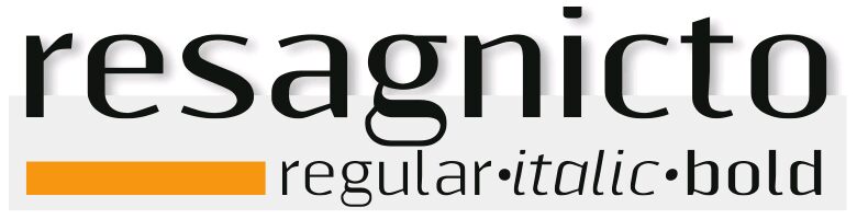 Resagnicto Schriftart