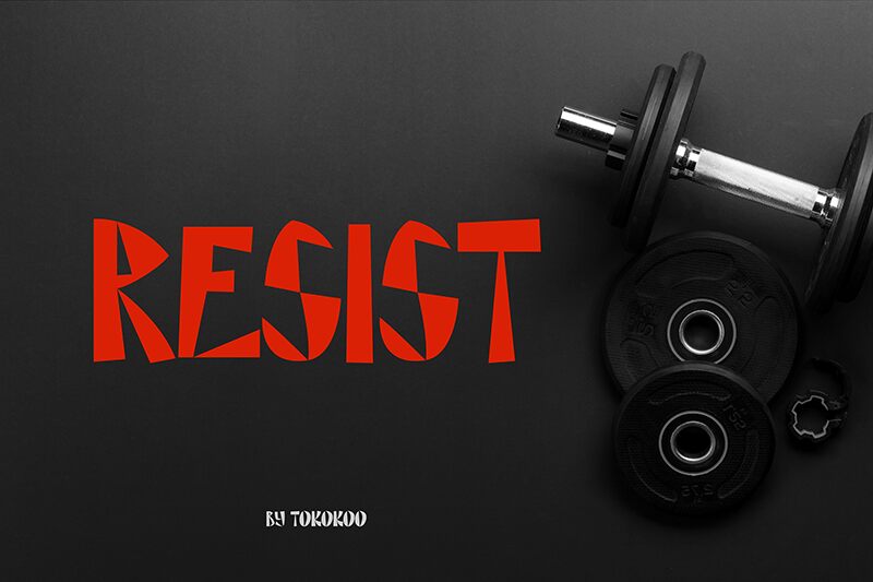 RESIST Schriftart
