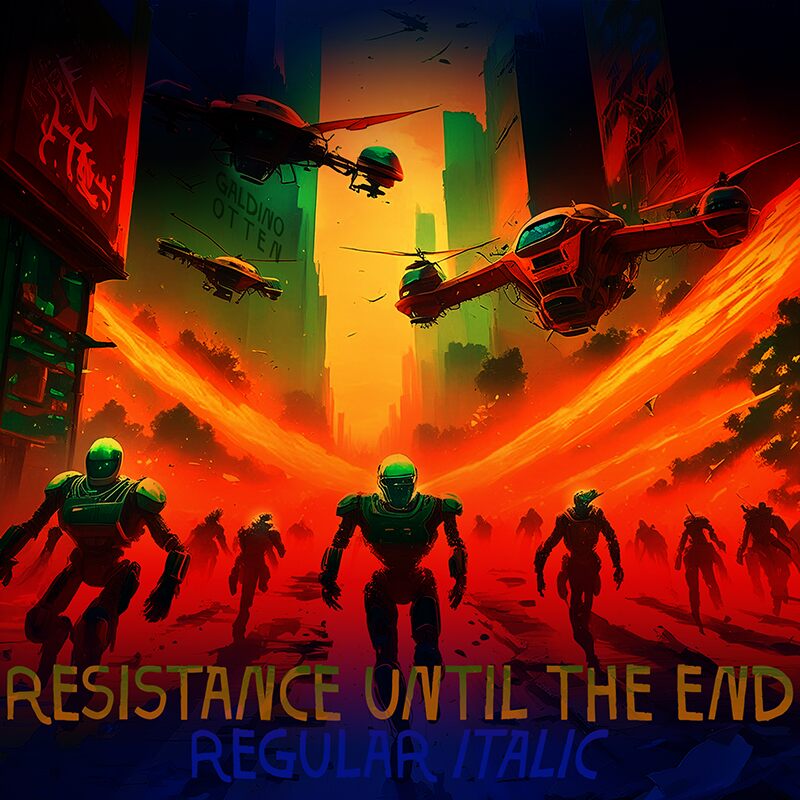 Resistance Until The End Schriftart