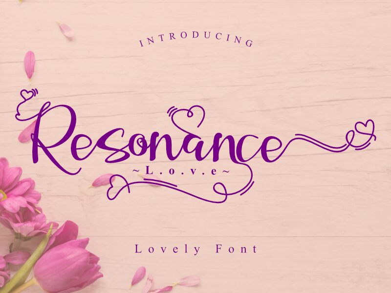 Resonance Love Schriftart