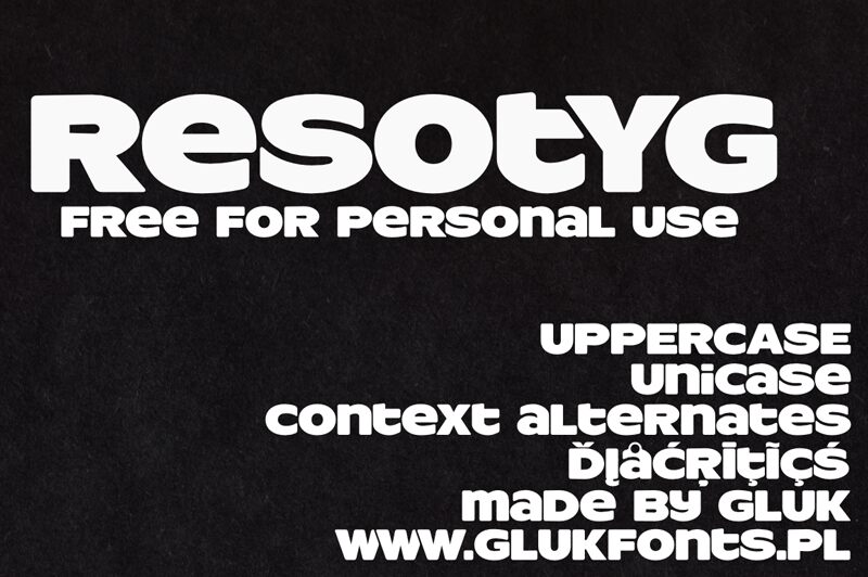 ResotYg Druh písma
