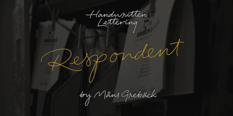 Respondent Schriftart