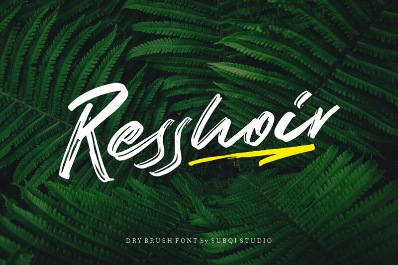 Resshoir Schriftart