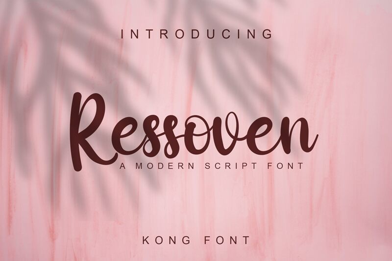 Ressoven Schriftart