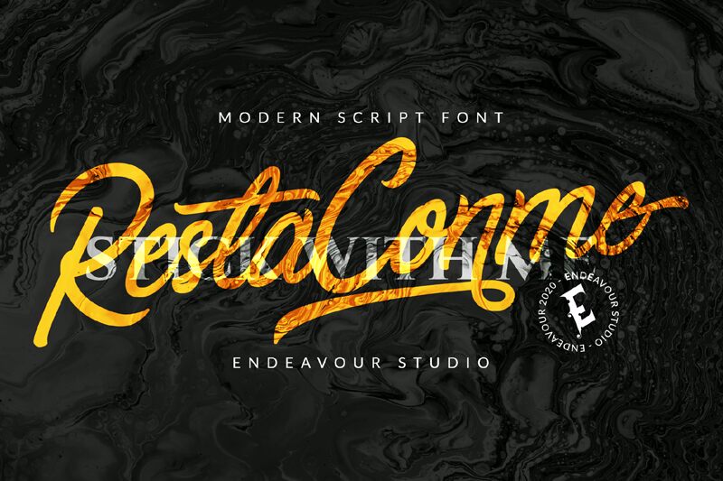 Restaconme Schriftart