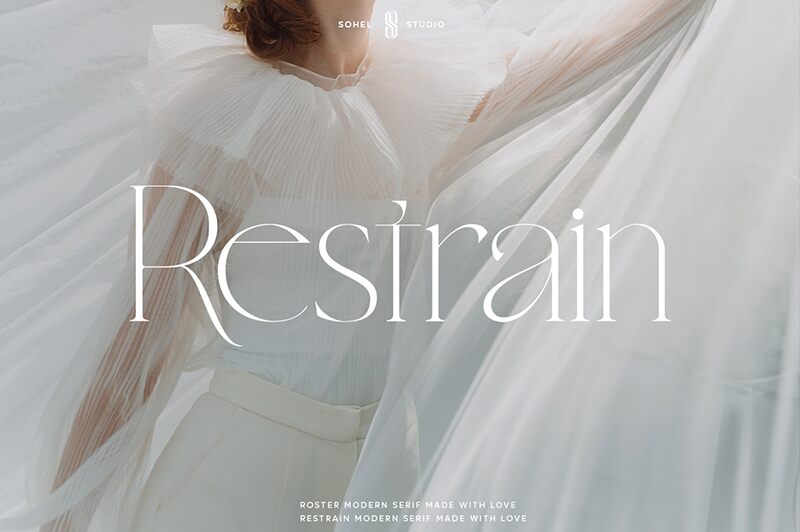 Restrain Schriftart