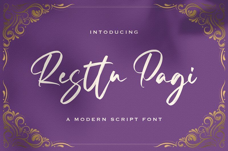 Resttu Pagi Schriftart
