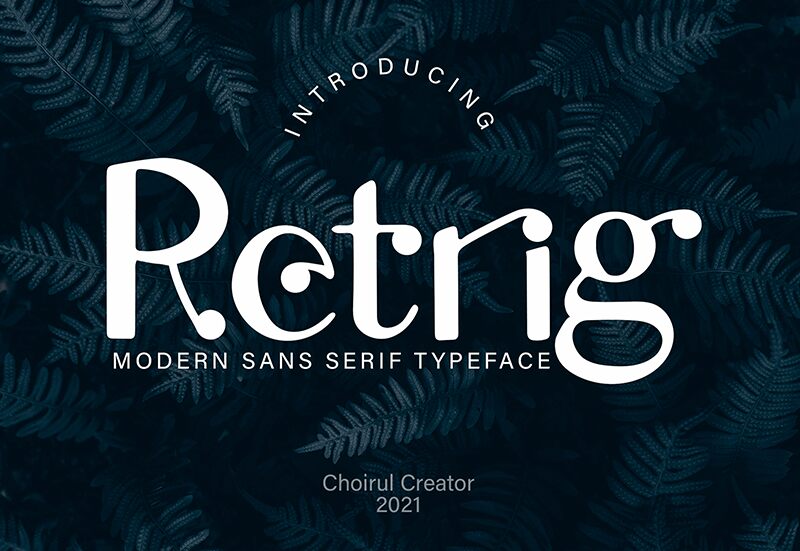 Retrig Schriftart