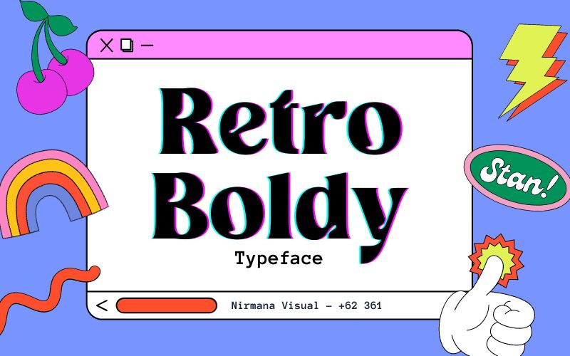 Retro Boldy Schriftart