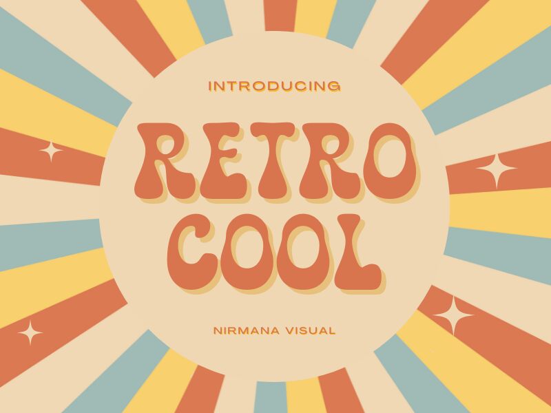 Retro Cool Schriftart