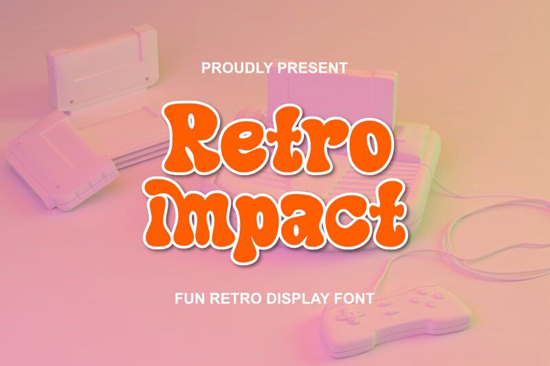 Retro Impact Schriftart